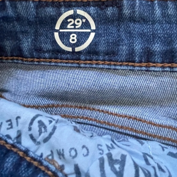 High Waisted Nautica Jean Shorts Cutoff Mom Jeans  Size 8 Waist 29 Stretch Denim - Picture 8 of 9